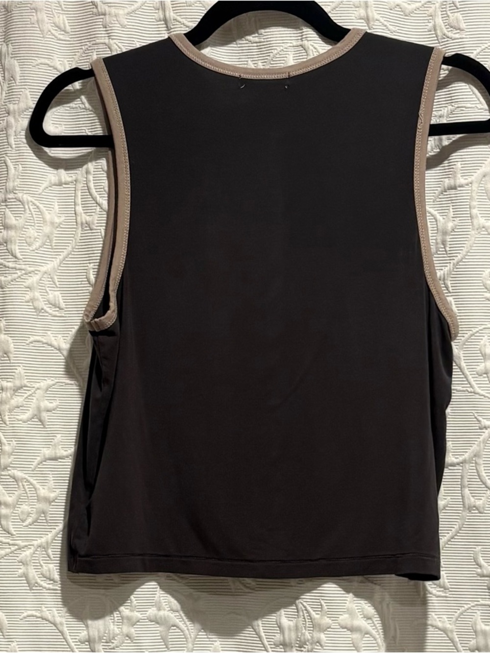 Z Supply Black Tank with Beige Trim - Picture 2 of 3
